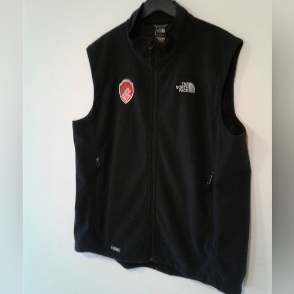 THE NORTH FACE MENS XL APEX CANYONWALL ZIP SOFT SHELL WINDWALL VEST JACKET Black - Picture 7 of 8